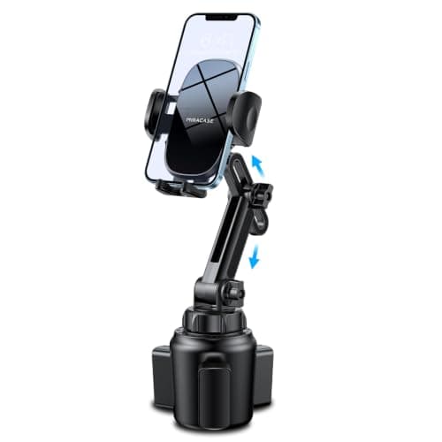 Miracase Cup Holder Phone Mount, Base 2.6"–4.0"