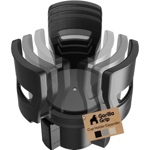 GORILLA GRIP Adjustable Cup Holder Expander, 2.8"–5" Drinks