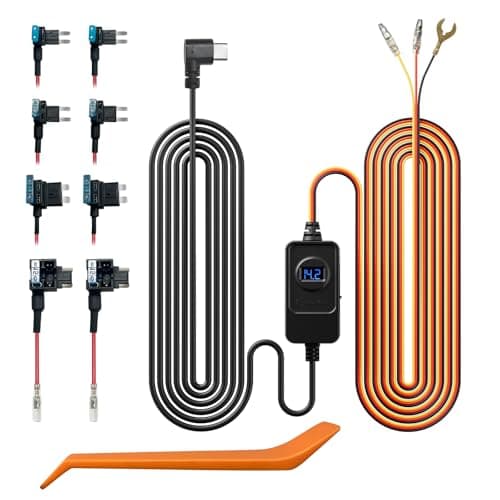 REDTIGER F7N Dash Cam Hardwire Kit, USB-C