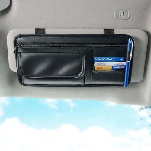 High Road Sun Visor Organizer with Sunglass Holder