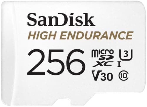 SanDisk 256GB High Endurance microSD Card with Adapter