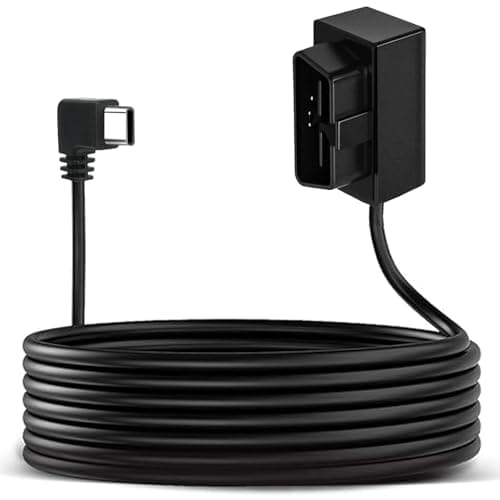 Suplogico OBD2 to USB-C Dash Cam Power Cable, 11.5 ft