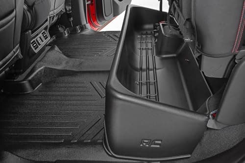 Rough Country Under Seat Storage for Silverado and Sierra Crew Cab
