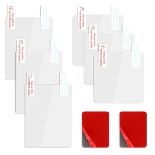 Electrostatic Film Kit for Dash Cams, 6 Films + 2 Adhesive Sheets