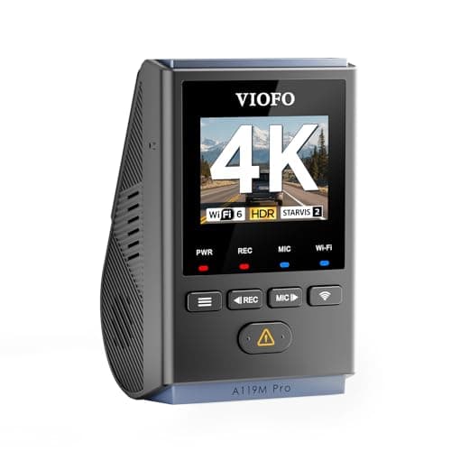 VIOFO A119M Pro 4K Mini Dash Cam, STARVIS 2 IMX678, Wi-Fi 6