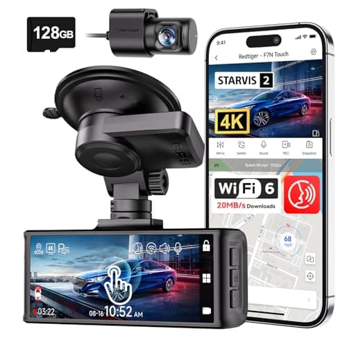 REDTIGER F7N Touch 4K Front + Rear Dash Cam