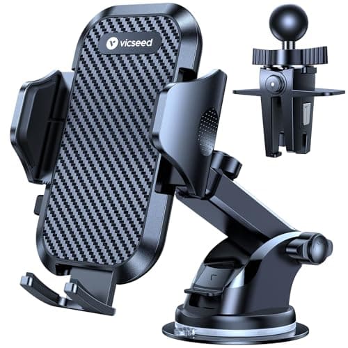 VICSEED Long-Arm Car Phone Holder, Dashboard / Windshield / Vent