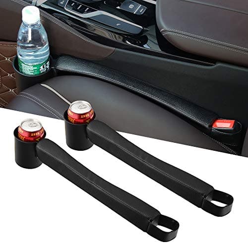 Supin Car Seat Gap Filler with Cup Holder, 2-Piece