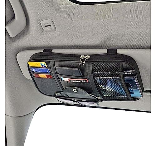 Da by Car Sun Visor Organizer, Double Zipper