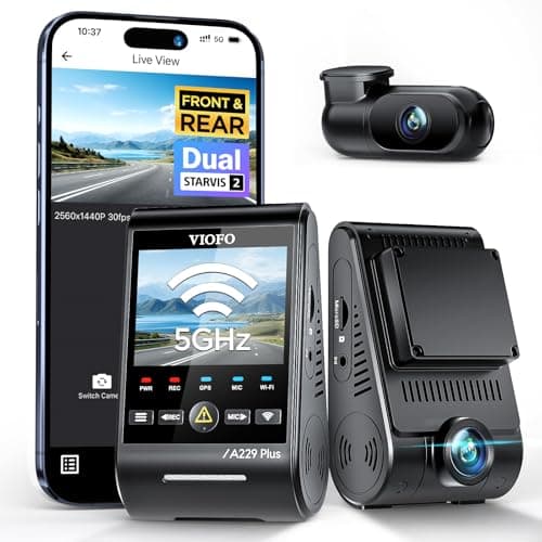 VIOFO A229 Plus 2CH Dash Cam, Dual STARVIS 2 IMX675, 1440P Front and Rear
