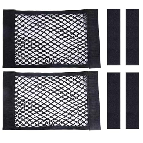 Ulifebetter Adhesive Mesh Cargo Pockets, 9.8" × 15.7", 2-Pack