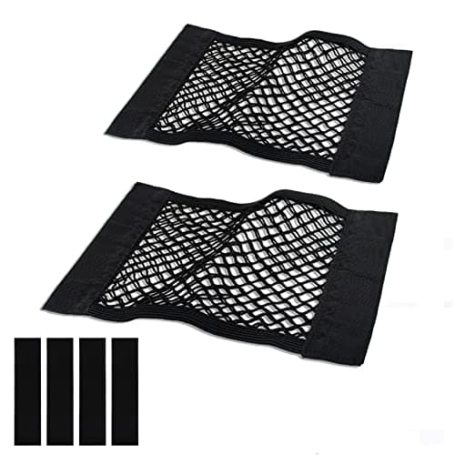 MOJIOO Hook-and-Loop Mesh Pockets, 15" × 9.5", 2-Pack