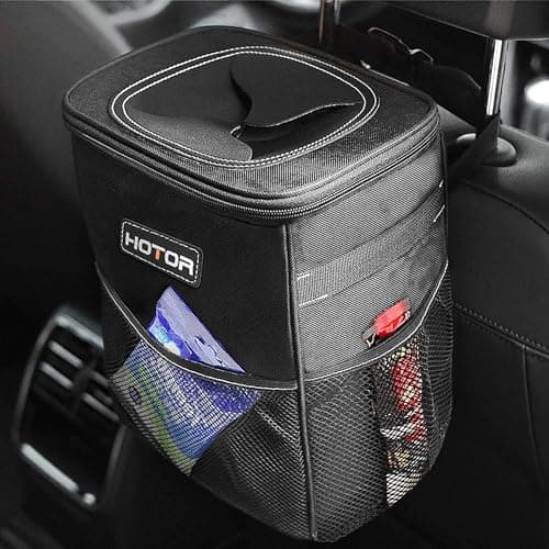 HOTOR Car Trash Can, Leakproof, 2 Gallon