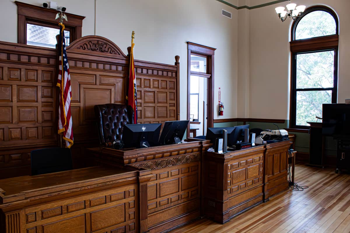 A courthouse gavel representing law and legal process