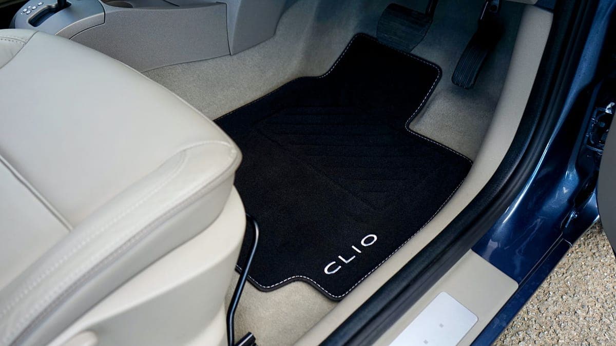 A close-up of a compact car's interior