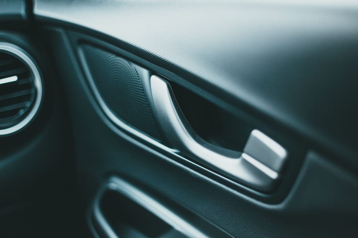 A clean and tidy modern car interior