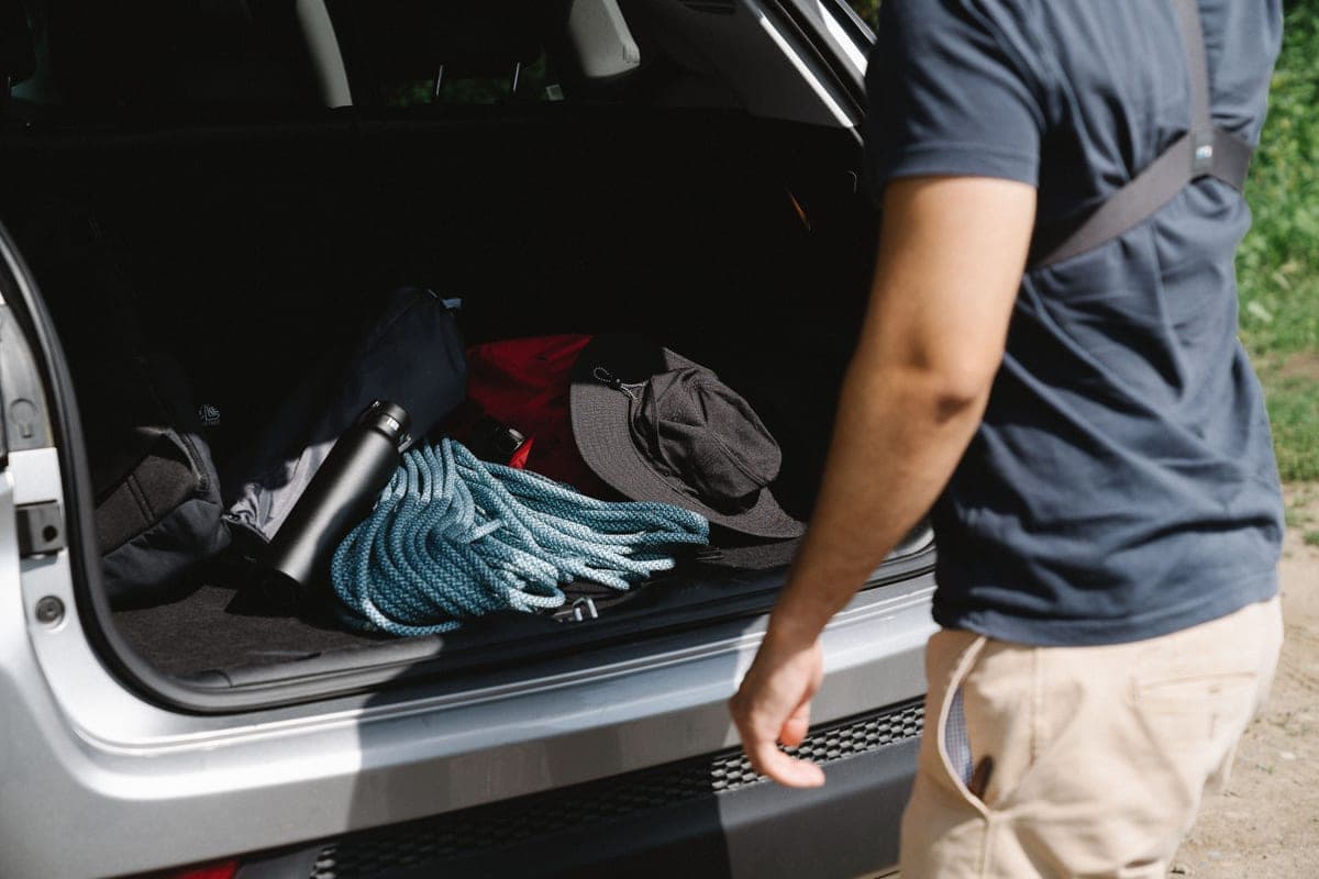 A car packed and ready for a road trip